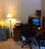 Moving art., 8/6/’17, 2 weeks in desktop, Internet, wood chair.