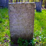 In back John Toffey, Sr, Hat Maker, eventually settled in Pawling, N.Y., and marrying his second wife Abigail Akin, birth and dead in Quaker Hill, backyard (right, six down).